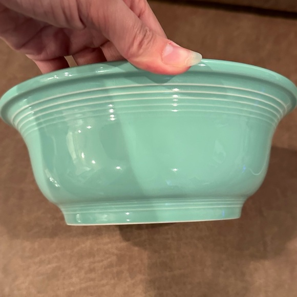 Fiestaware Turquoise Serving Vegetable Bowl - Picture 2 of 6
